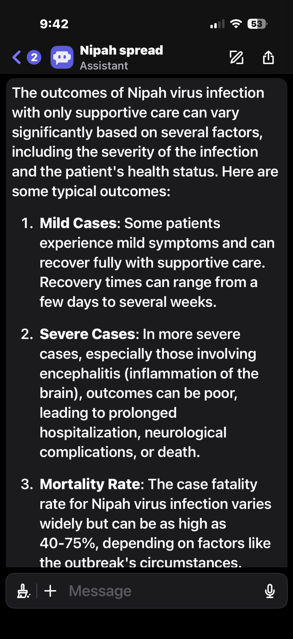 Nipah virus prevention or information poster